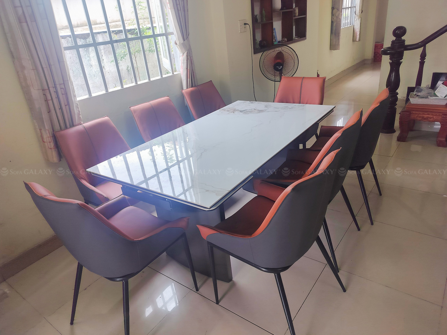 Bộ bàn ăn mở rộng Gate bàn giao tại nhà khách Thủ Đức