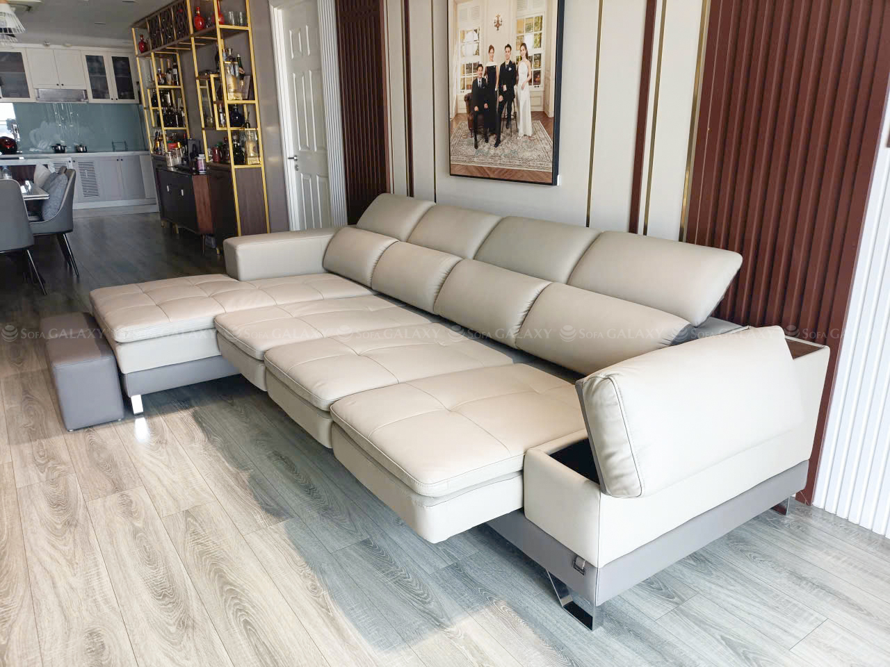 Sofa Monteria bàn giao thực tế tại nhà khách căn hộ quận 7