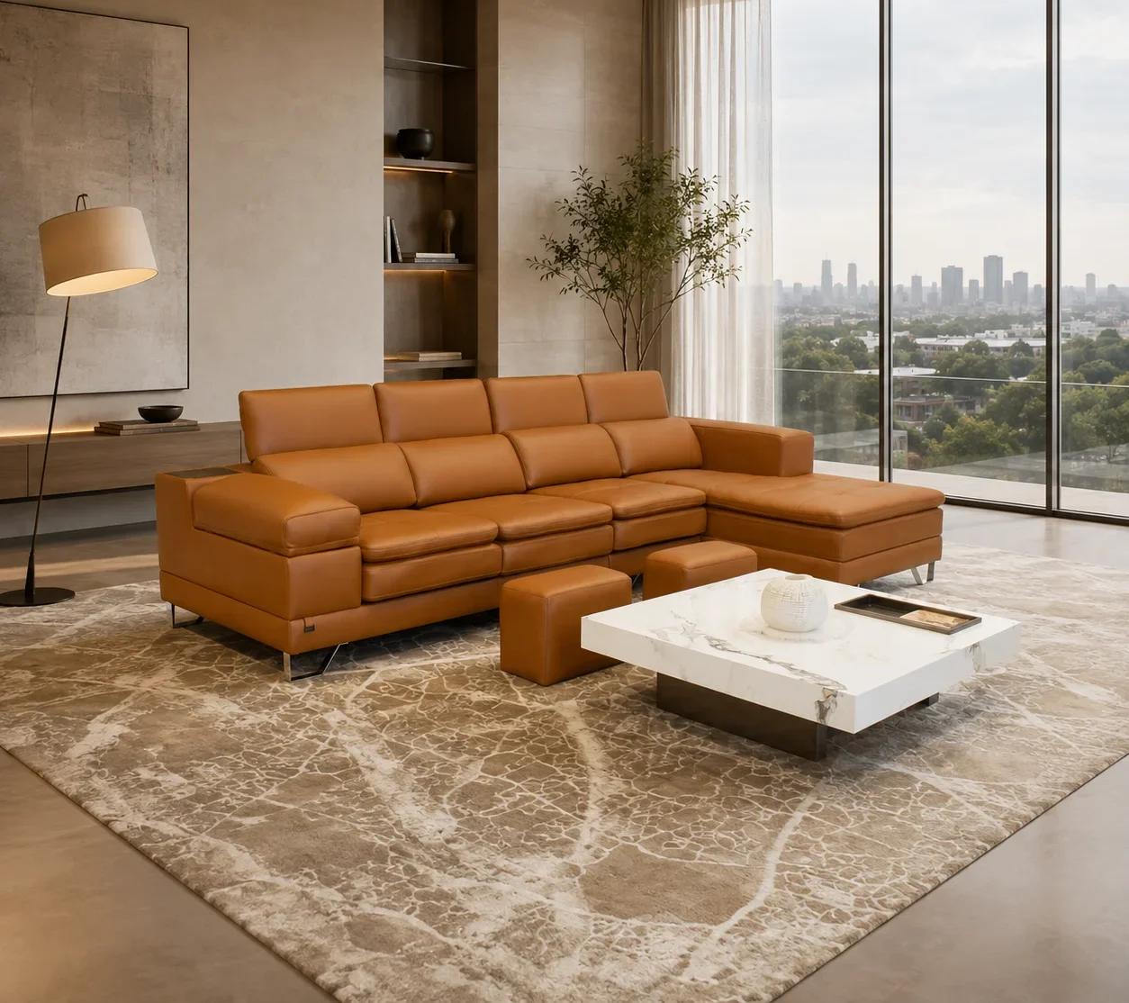 Sofa góc Monteria nhập khẩu Malaysia chính hãng góc nghiêng