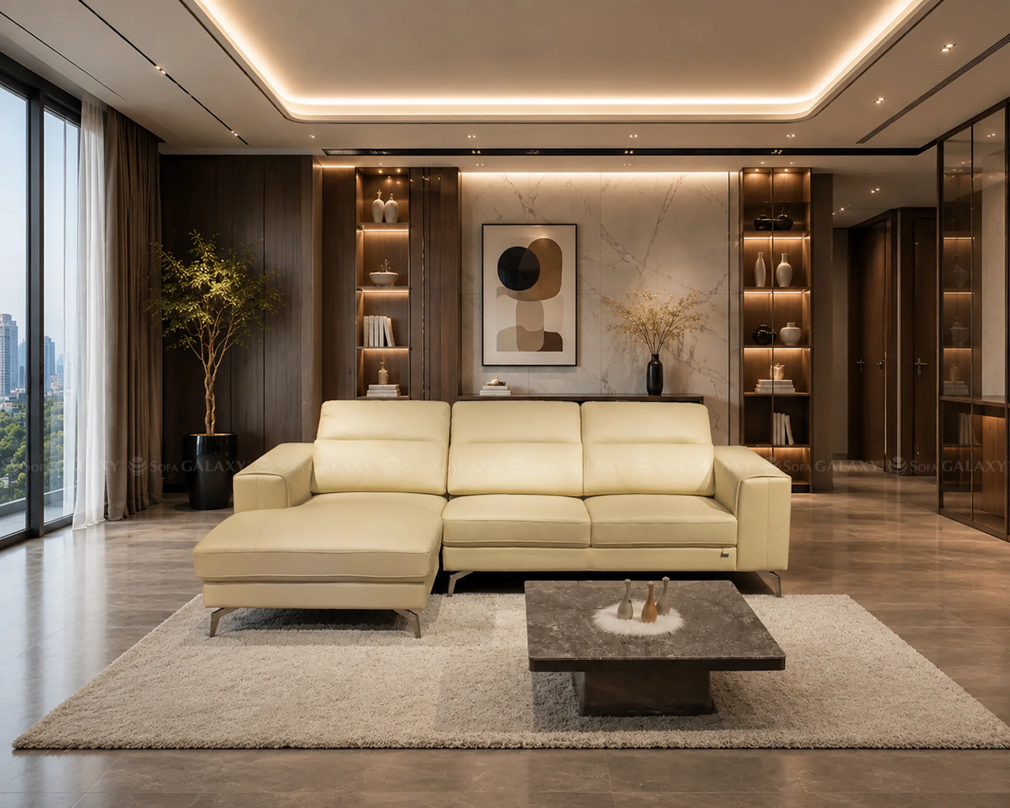 Sofa Muichiro da bò Ý nhập khẩu chính hãng trực diện