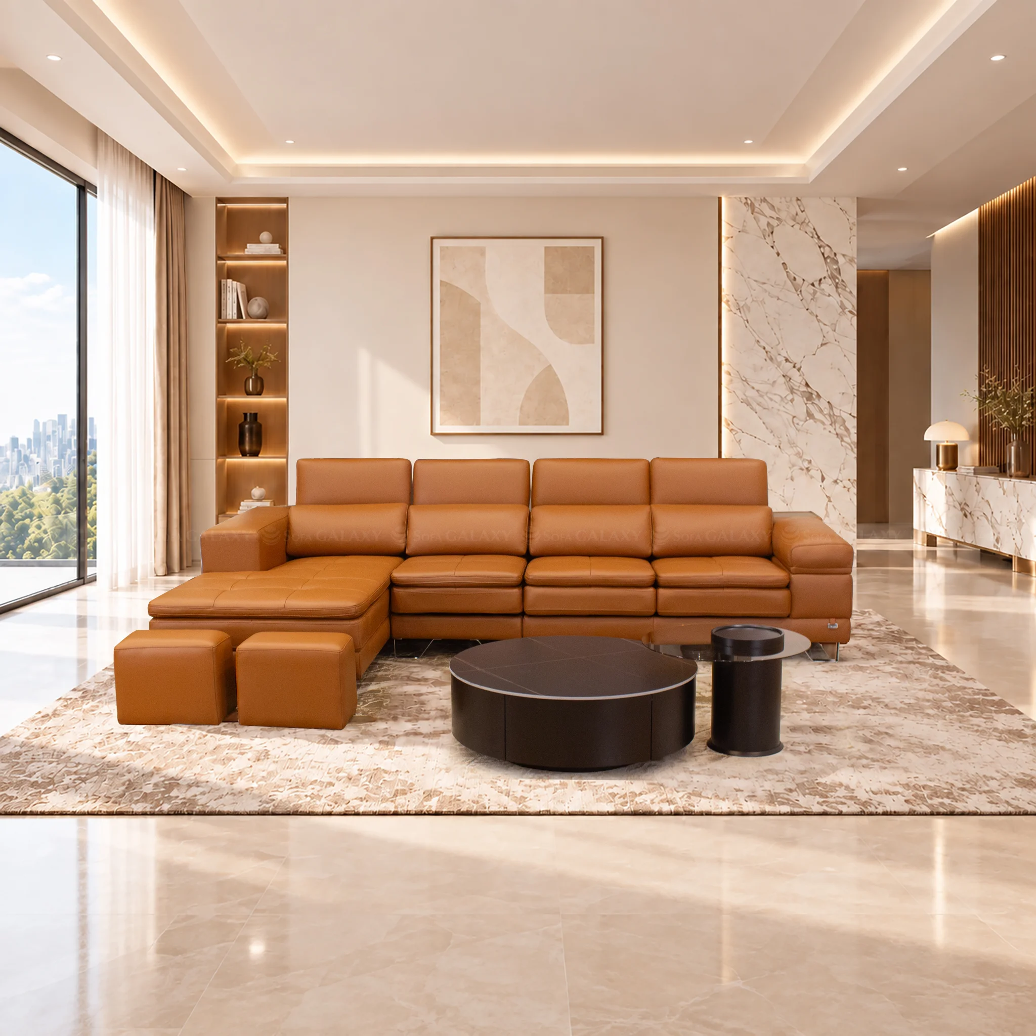 Sofa góc Monteria nhập khẩu Malaysia chính hãng