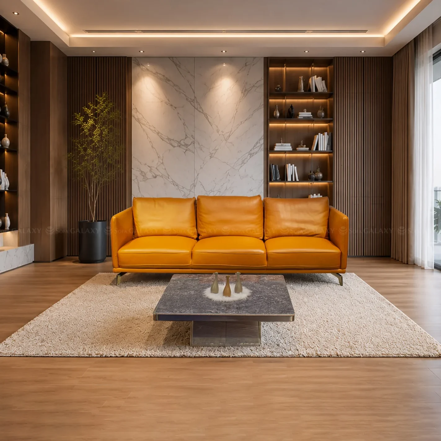 Sofa Băng Adder chất liệu da bò Ý nhập khẩu thương hiệu Trenzol