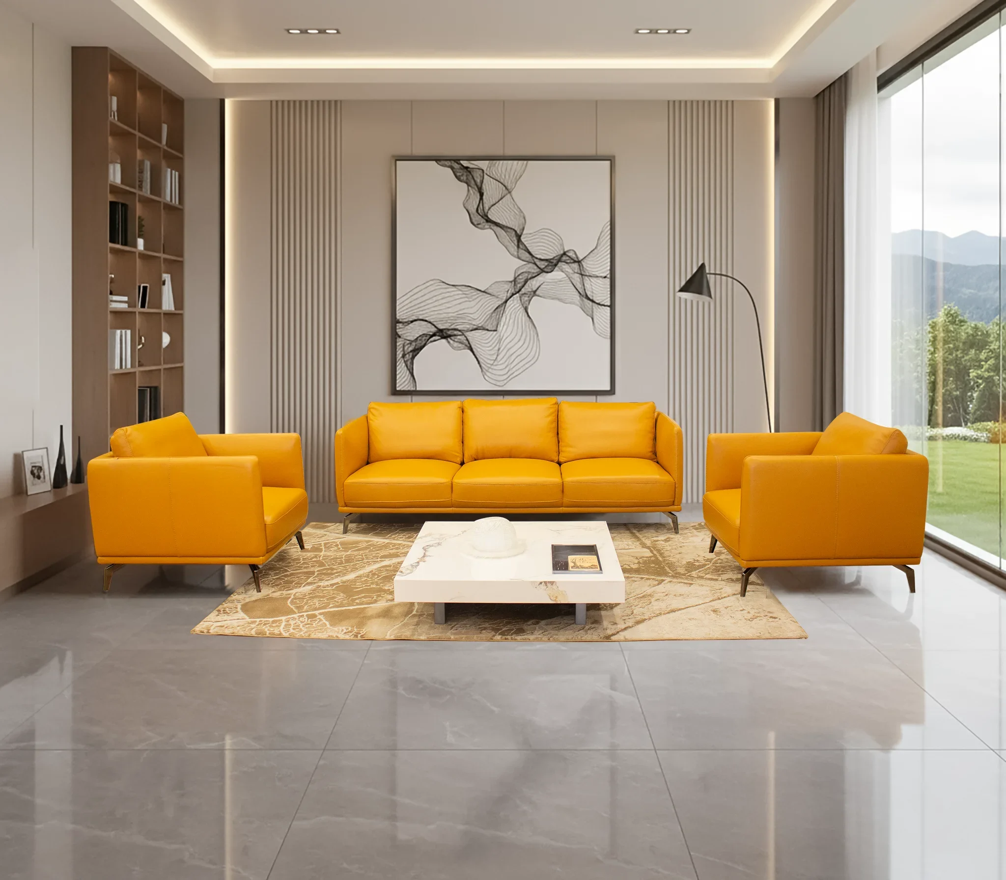 Banner sofa Adder da bò Ý nhập khẩu Malaysia