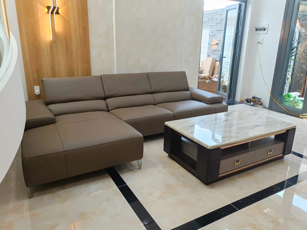 Sofa Diva bàn giao nhà khách tại Tiền Giang